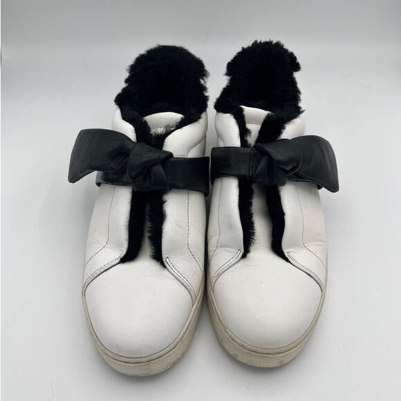 Alexandre Birman Women's Clarita Sneaker Shearling Black Size 38 (8 U.S.) - Picture 1 of 9